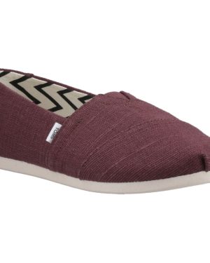 (Red, 4 (Adults')) TOMS Alpargata Jute Women's Burgundy Espadrilles