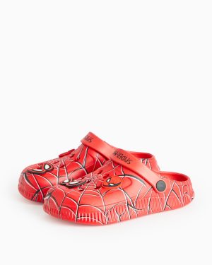 Red Disney Spiderman Red Ankle Strap Clogs - Disney Marvel by Sainsbury's