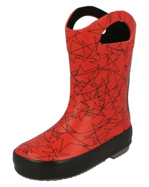 (Red, UK 4 Infant) Ladies Clarks Chelsea Boots Taylor Shine - D Fit