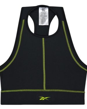 Reebok Les Mills High-Neck Sports Bra Womens Low Impact - Black