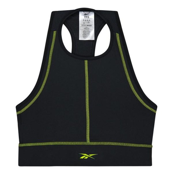 Reebok Les Mills High-Neck Sports Bra Womens Low Impact - Black