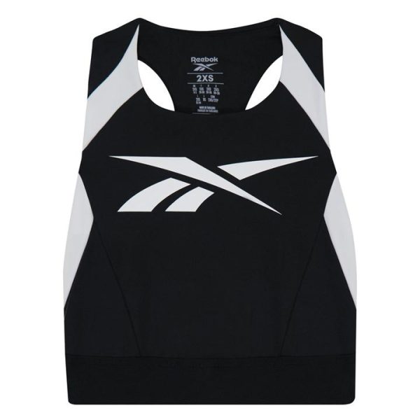 Reebok Workout Ready Low-Impact Sports Bralette Female Low Impact Bra Womens - Black