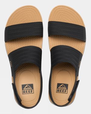 Reef Womens Water Vista Sandals - Black 3.5