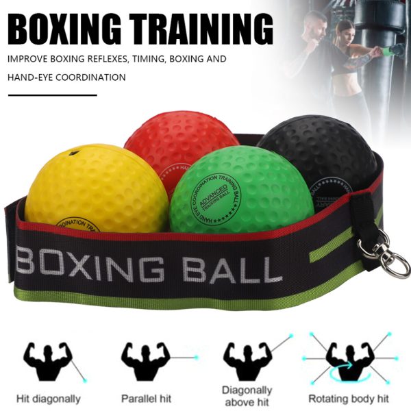 Reflex Ball Family Pack 4 Different Boxing Training Ball with Headband