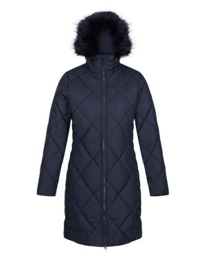 Regatta Fritha II Long Length Padded Jacket - Blue