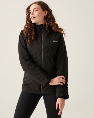 Regatta Water-repellent Women's Black Highton Stretch IV Padded Jacket, Size: 16