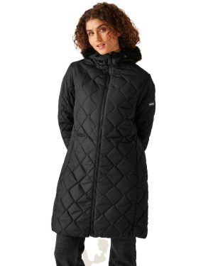 Regatta Womens Fritha III Longline Full Zip Padded Jacket 14 - Bust 38' (97cm)