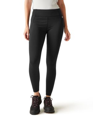 Regatta Womens Holeen Pro Compression Leggings 18R - Waist 36' (91cm), Inside Leg 31'