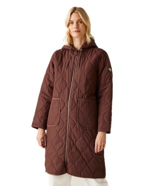 Regatta Womens Jaycee II Full Zip Longline Padded Jacket 20 - Bust 45' (114cm)