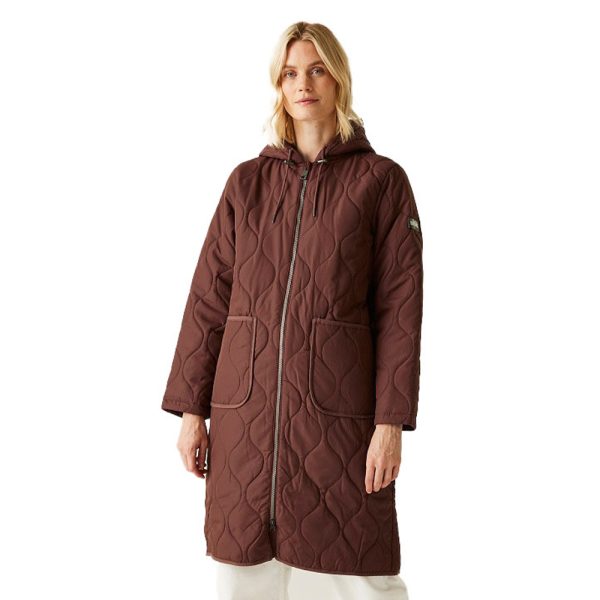Regatta Womens Jaycee II Full Zip Longline Padded Jacket 20 - Bust 45' (114cm)