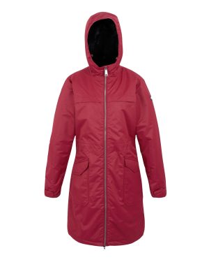Regatta Women's Lightweight Romine II Waterproof Parka Jacket Rumba Red Black, Size: 8
