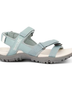 Regatta Women's Lightweight Santa Clara II Sandals Glacier Green Light Vanilla, Size: UK 3