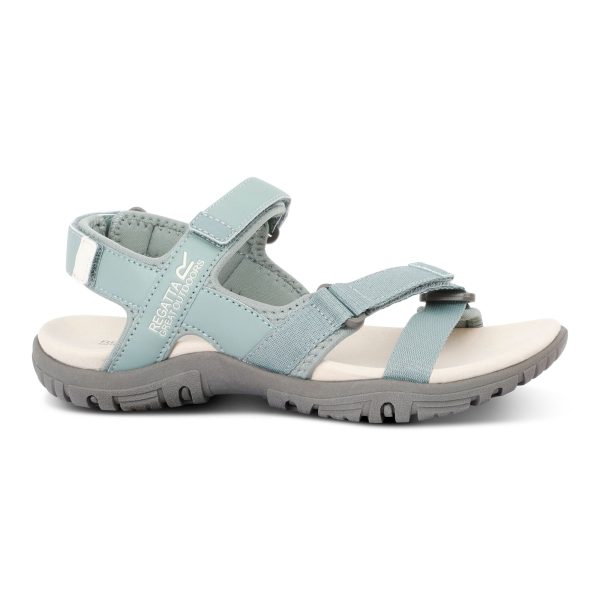 Regatta Women's Lightweight Santa Clara II Sandals Glacier Green Light Vanilla, Size: UK 3