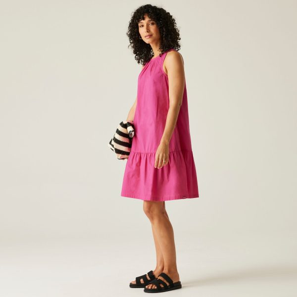 Regatta Women's Lightweight Trisa Smock Dress Pink Fusion, Size: 8