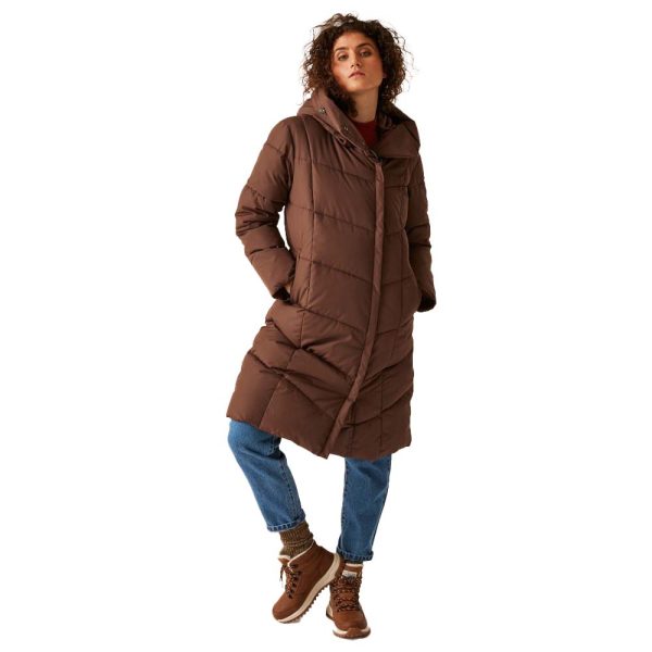 Regatta Womens Nurie Full Zip Longline Padded Jacket 20 - Bust 45' (114cm)
