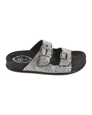 René Caovilla Emma Embellished Sliders