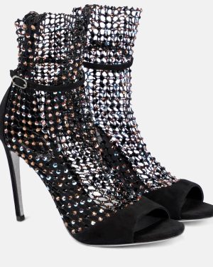 Rene Caovilla Galaxia embellished suede sandals