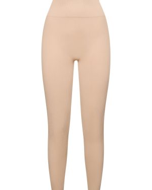Ribbed Jersey Leggings W/ Stirrups