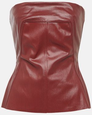 Rick Owens Coated denim corset top