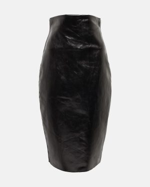 Rick Owens Denim midi skirt