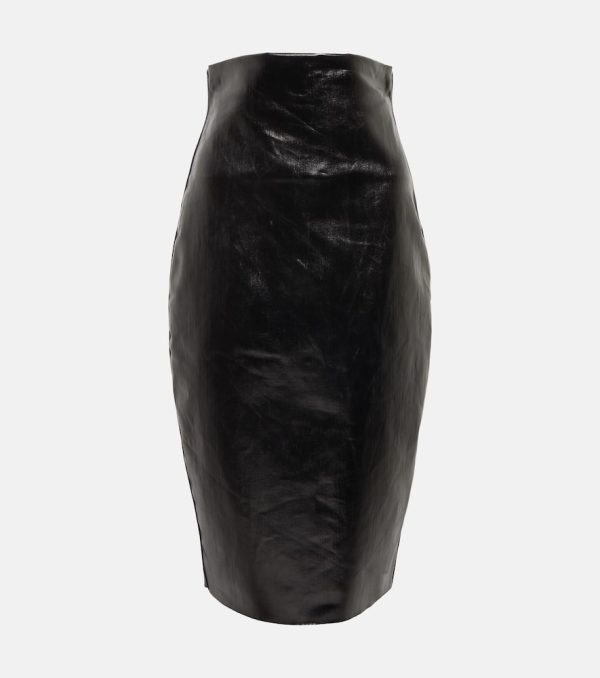 Rick Owens Denim midi skirt