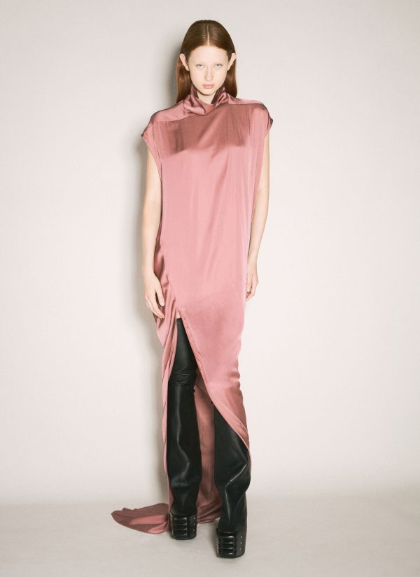 Rick Owens Edfu T Maxi Dress - Woman Dresses Pink It - 38