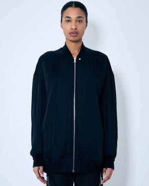 Rick Owens Jumbo Flight Padded Bomber Jacket - Woman Jackets Black It - 40
