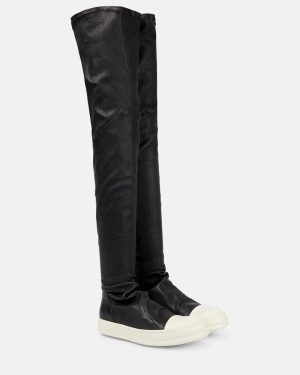 Rick Owens Stocking over-the-knee leather boots