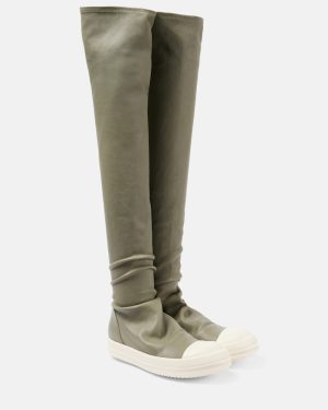 Rick Owens Stockings over-the-knee leather sneakers