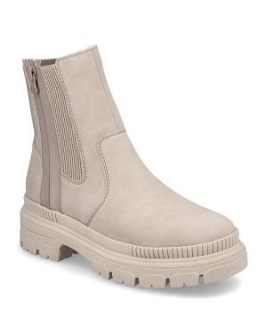 Rieker Y9373-62 Beige Womens Chelsea Boots in a Plain Synthetic in Size 41