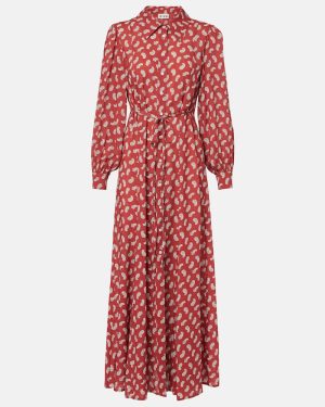 Rixo Maddison printed shirt dress