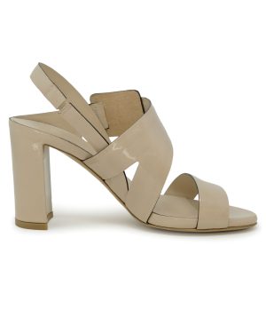 Roberto Del Carlo 11524 Beige Patent Leather Sandals