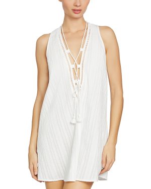 Robin Piccone Michel Lace Up Tunic Dress