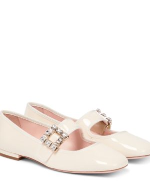 Roger Vivier Tres Vivier patent leather ballet flats