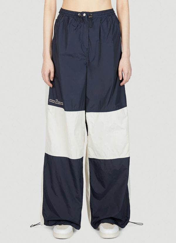 Rokh Windbreaker Trousers - Woman Track Pants Dark Blue Fr - 38