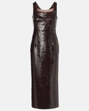 Roland Mouret Sequined off-shoulder cocktail dress