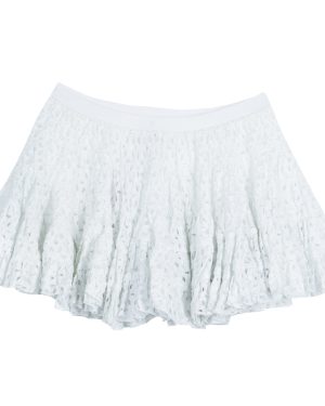 Roma e Tosca White Eyelet Embroidered Tiered Skirt 12 Yrs