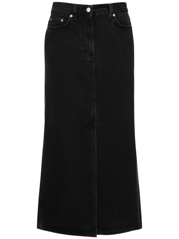 Rona Cotton Denim Long Skirt
