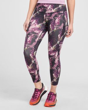 Ronhill Women's Life Crop Disco Tights, Purple