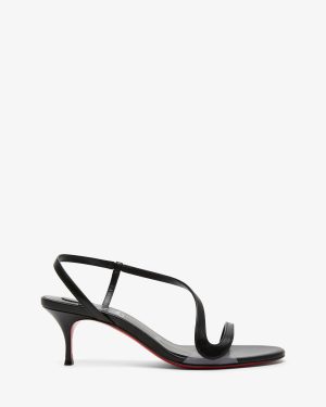 Rosalie 55 black leather sandals
