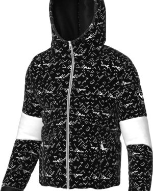 Rossignol Wispile Womens Puffy Printed Black M Ski Jacket