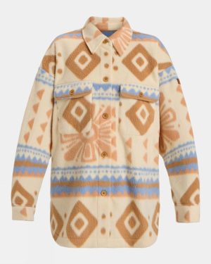 Roxy Womens Morning Crush Shacket - Blue