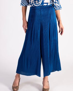 Royal Blue Pleated Trousers