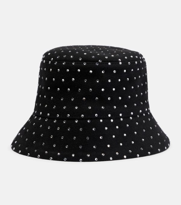 Ruslan Baginskiy Embellished wool bucket hat