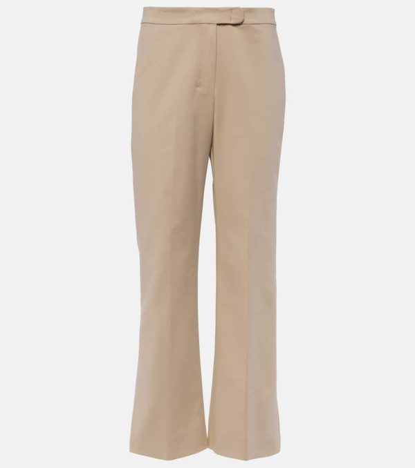 'S Max Mara Conico cotton-blend flared pants