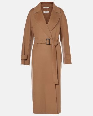 'S Max Mara Ebano wool wrap coat