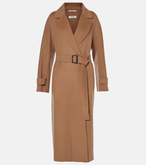 'S Max Mara Ebano wool wrap coat