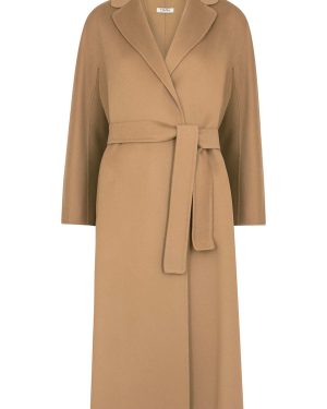 S Max Mara Esturia Wool Felt Coat - Camel - 16