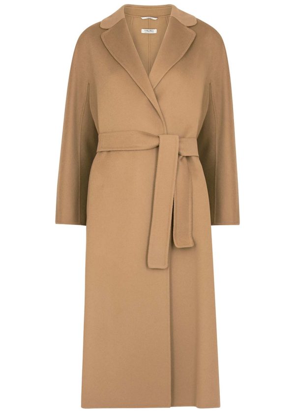 S Max Mara Esturia Wool Felt Coat - Camel - 16
