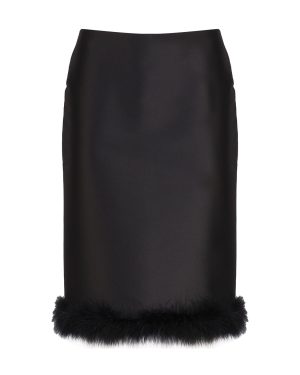 'S Max Mara Midi Skirt With Feather Bottom